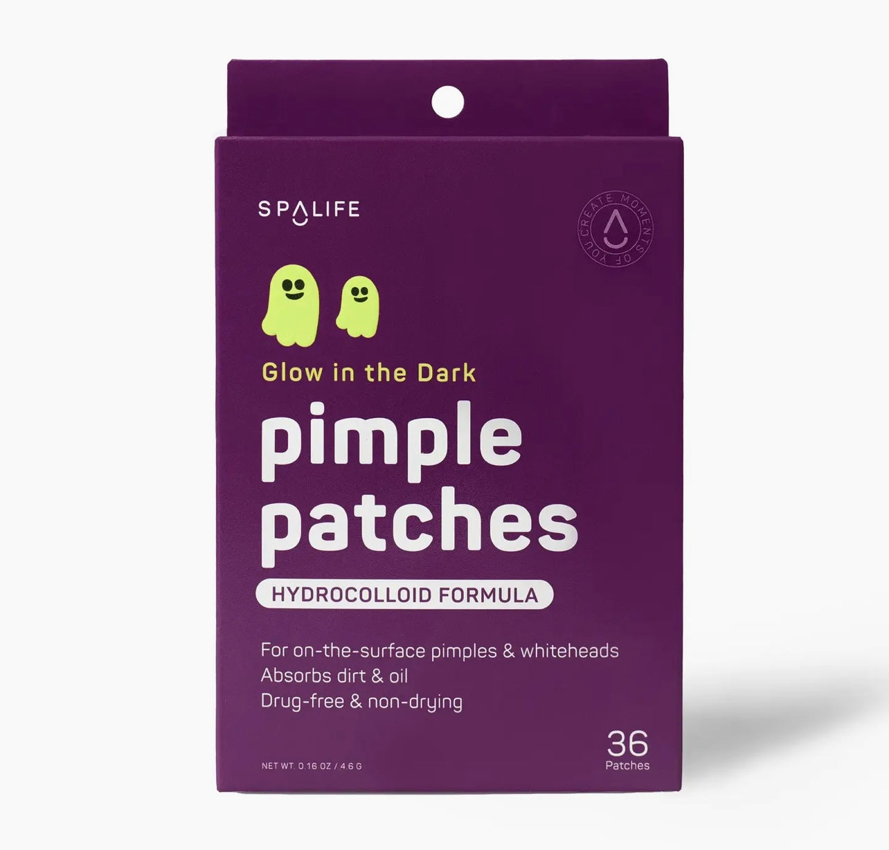 Spalife Glow in the Dark Ghosts Halloween Hydrocolloid Pimple Patches