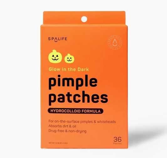 Spalife Glow in the Dark Pumpkin Halloween Pimple Patches