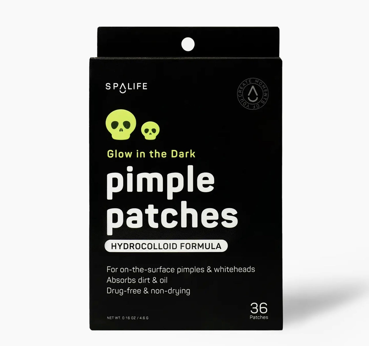 Spalife Glow in the Dark Skulls Halloween Pimple Patches